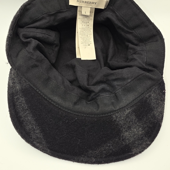 Burberry Edith Check Exploded newsboy hat. Wool Blend Sz L. - Picture 4 of 5